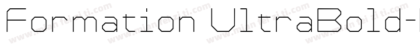 Formation UltraBold字体转换